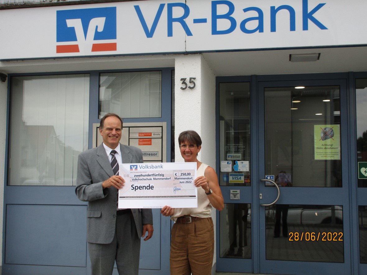 SpendeVHSMammendorf Volksbank Raiffeisenbank Fürstenfeldbruck eG